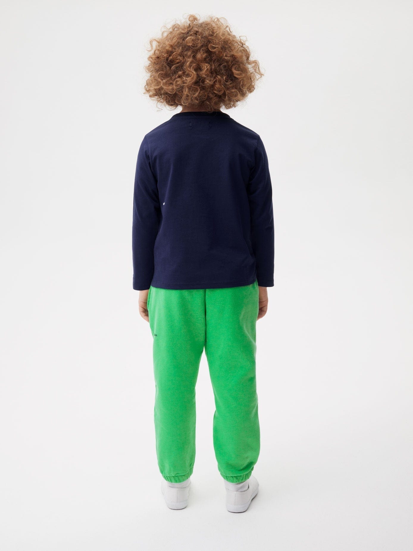 Kids Organic Cotton Long Sleeve T Shirt Navy