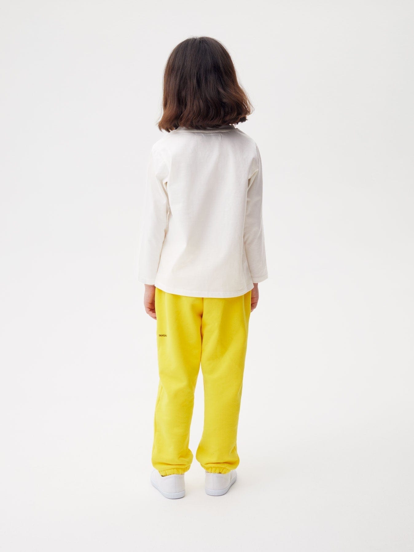 Kids Organic Cotton Long Sleeve T Shirt Off White