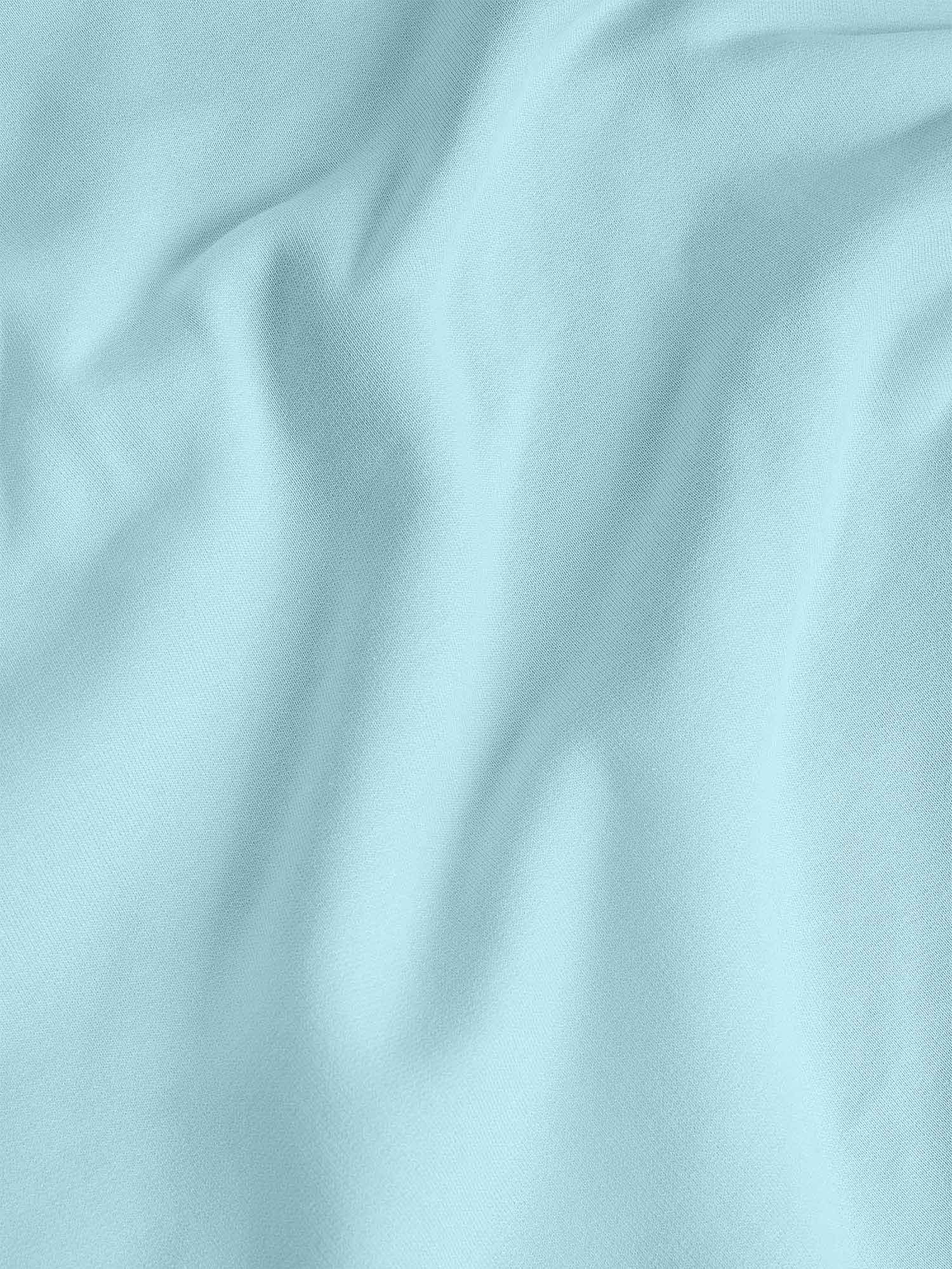 Premium sky blue fine weave fabric texture detail close-up packshot