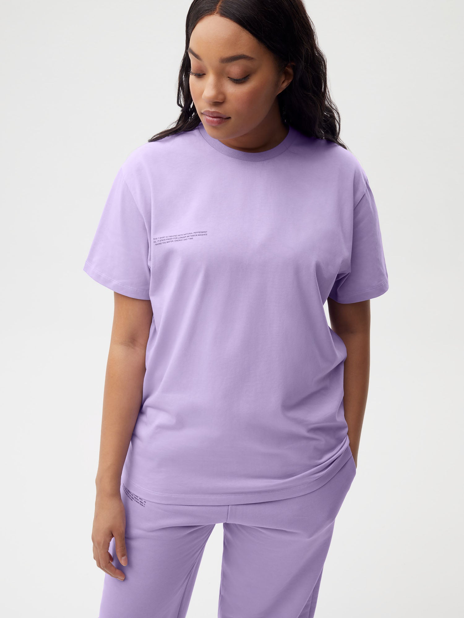 Organic Cotton T-shirt SS22—orchid purple female