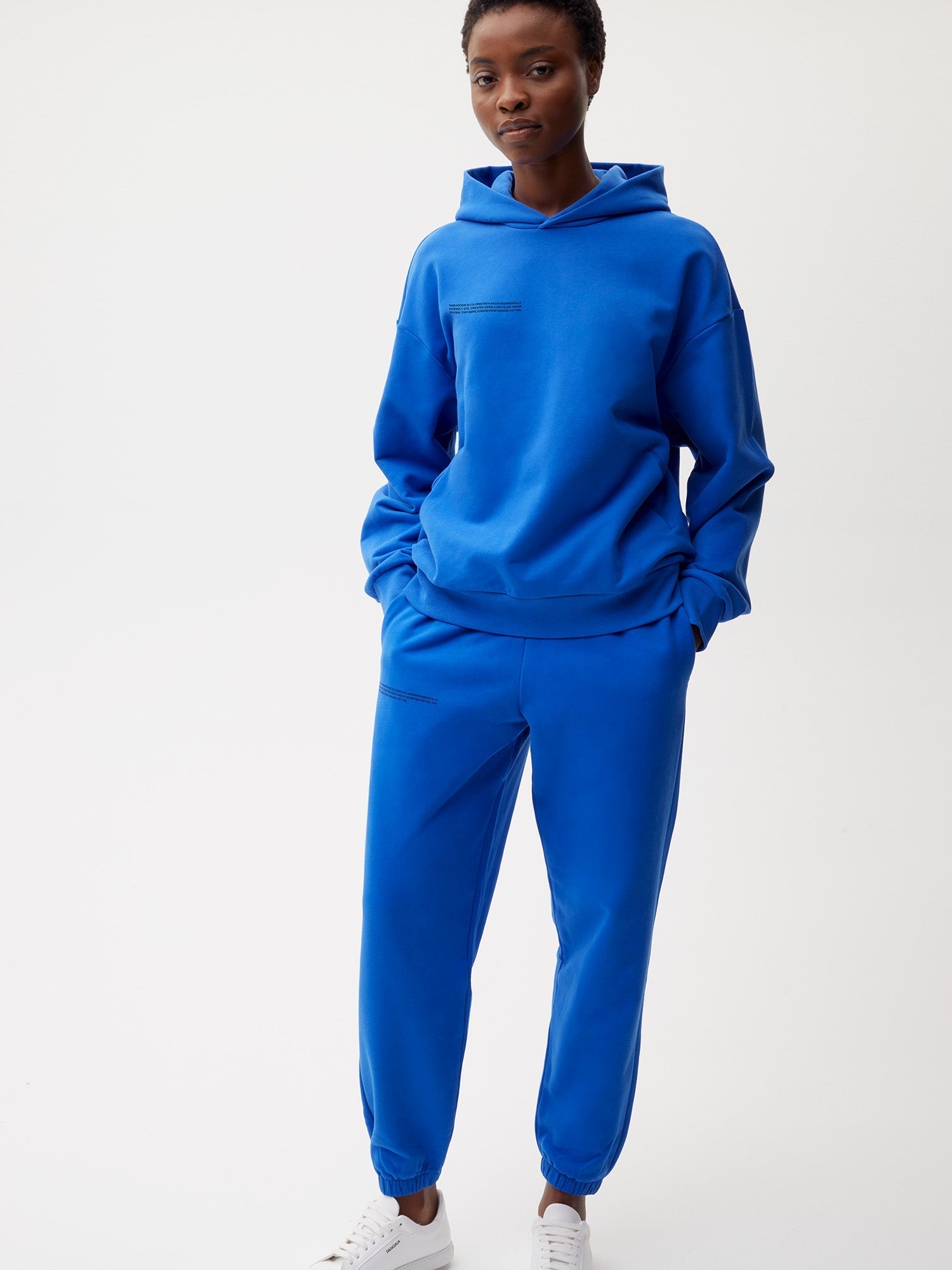 Organic Cotton Track Pants Cobalt Blue Female