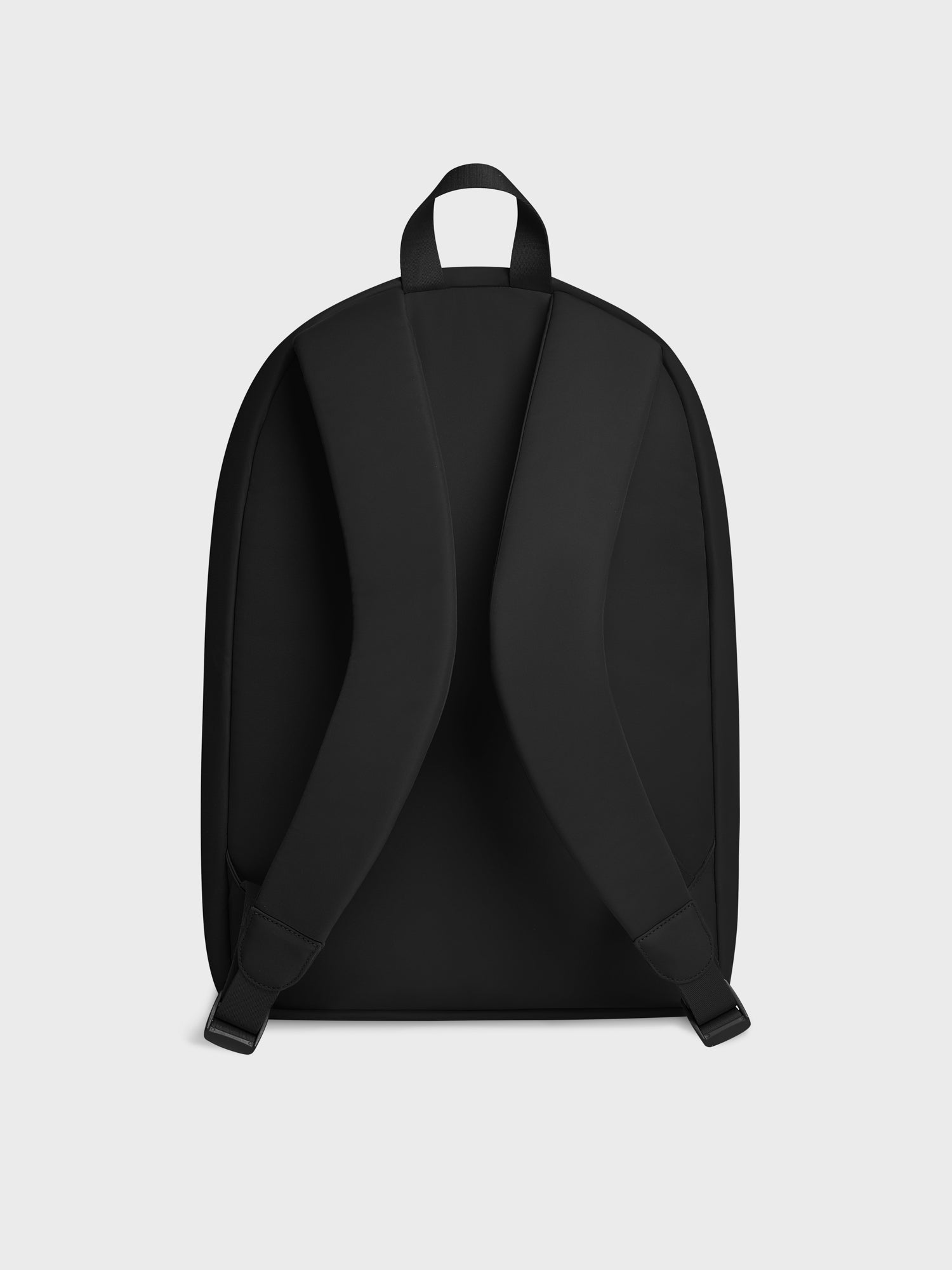 Black padded backpack deals